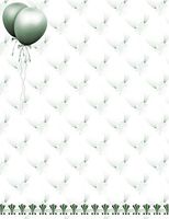 St. Patrick's Day Green Balloons Stationery Printer Paper 26 Sheets
