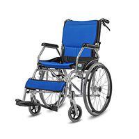 Xiao Jian Wheelchair - Aluminum Alloy Elderly Disabled Manual Wheelchair, Foldable Portable Care Scooter Wheelchair