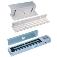 Visionis FPC-5192 600 lbs Indoor Electromagnetic Lock with 600 lbs L and Z Bracket for Inswinging Door