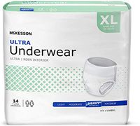 McKesson Adult Absorbent Disposable Ultra Pull On Underwear X-Large, 1 Case of 14 Underwear