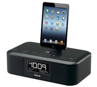 iHome iDL95 Lightning Dock Clock Radio and USB Charge/Play for iPad/iPod, iPhone 5/5S, 6/6Plus 7/7Plus , iPad Air, and iPad Mini (Silver)