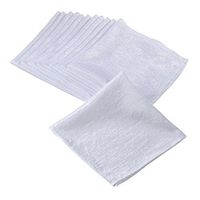 SARO LIFESTYLE LN817.W22S Crinkle Collection Crushed Design Napkin (Set Of 12), 22", White
