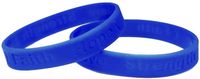 5 Rectal Cancer Awareness Dark Blue Ribbon Bracelets (5 Bracelets - Retail) High Quality Silicone Bracelets