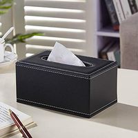 T-ZJHC Tissue Box Living Room Dining Room Tray Creative Home Simple and Lovely, Black Trumpet