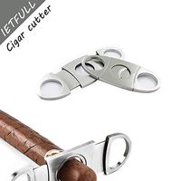 IETFULL Double Blade Cigar Clippers,Stainless Steel Cigar Cutter Without Any Words,1 Pack