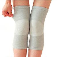 TOPWEL Ultra-thin Bamboo Charcoal Fiber Knees Warm Keeper Knee Sleeve Leg Support Brace Pads Kneecap For Outdoor Sports Volleyball Basketball Dance Cycling Climbing Yoga (XL)