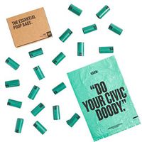 BarkBox Dog Waste Poop Bags, 3 Patterns/Roll, Environment Friendly, Leak-Proof, Durable, Unscented, 20 Rolls / 300-count - Poopaganda