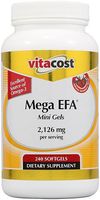 Vitacost Mega EFA Mini Gel Omega-3 EPA & DHA Fish Oil -- 2126 mg - 240 Softgels