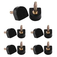 uxcell Woman Shoes Repair High Heel Tips Lift Stiletto 11mmx11mm 10pcs Black
