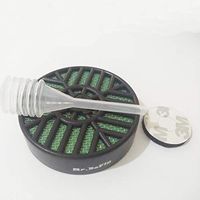 Mr.BoFly Black Cigar humidifiers Round Cigar humidor humidifier with Stainless Steel Screen for Cigar Humidor Accessories Included The Small Dropper