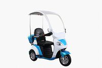 Green Transporter 3 Wheeled Covered Wagon Mobility Scooter (Blue)