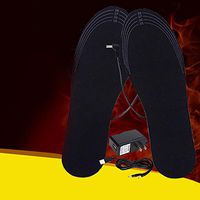 s61Ylu Heated Insoles, USB Insoles, Thermal Soles, Winter Foot Warmers, Heated Insoles That Molds to Your Foot, USB Rechargeable Heated Insole, with USB Cable Adapter, Size 35/39