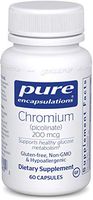 Pure Encapsulations - Chromium (Picolinate) 200 mcg - Hypoallergenic Support for Healthy Lipid and Glucose Metabolism - 60 Capsules