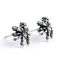 Silver Accessory Good Fine Accessories Women Stylish Design Bright Designer Novelty | 92.5% | Vintage Dark Spider Earring Tarantula Jewelry Stud Earrings