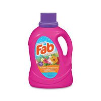 Fab Scented Laundry Detergent, Sunset Symphony, 60 oz Bottle, 6/Carton