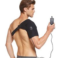 ZWPY Electric Shoulder Heat Pad, Heating Wrap with Temperature Adjustable and Timing for Muscles Pain Relief