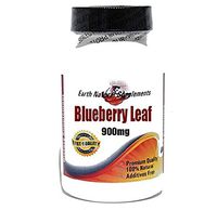 Blueberry Leaf 900mg * 100 Caps 100% Natural - by EarhNaturalSupplements