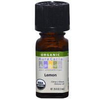 Aura Cacia, Oil Essential Lemon Organic, 0.25 Fl Oz