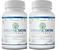 Organic Skin Lightener - High Potency Organic Glutathione and Vitamin C - Whitening Capsule - Skin Whitener - Lightening Pills - Vitamins Supplement - 2 Pack