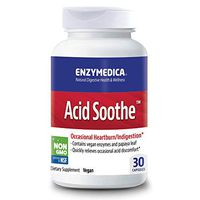 Enzymedica, Acid Soothe, Promotes Relief from Heartburn and Indigestion While Helping to Strengthen the Stomach Lining, Vegan, Non-GMO, 30 capsules (30 servings)