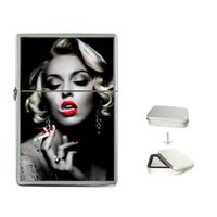 Marilyn Monroe 72 Fliptop Lighter + Case Gift