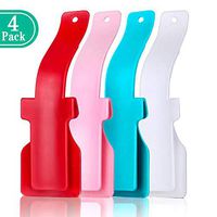 Lazy Shoe Helper, Portable Sock Slider Handled Shoe Horn- Wear Shoe Lifting Helper Easy on Easy Off, Plastic Shoehorn for Men, Women and Kids - Fits for All Shoes(4PCS)