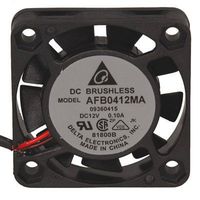 FAN,12VDC,4.6CFM,40x40x10,BALL 8 1/2"LDS w/CONN,UL/CSA/VDE/CE