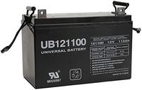 Universal Power Group 12V 110Ah AGM SLA Replacement Battery for Solar ePower Cube 1500 Plus