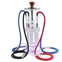 XZYP Arabian Hookah Finished Set, Pipe Hookah Arab Hookah Full Set of Acrylic Gatling Water Column with Lamp Four Pot