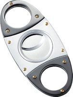 Visol VCUT57 Lama Silver Satin Gun Finish Cigar Cutter