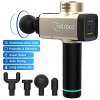 Massage Gun 5 Speeds Cordless Handheld Deep Tissue&Muscle Massager, Percussion Massage Device Featuring Quiet Glide Technology-Gold