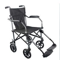 FLYSXP Wheelchair Wheelchair Elderly Wagon Travel Folding Lightweight Ultra-Light Aluminum Alloy Portable Wheelchair