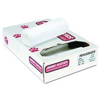 Jaguar Plastics RH3860S 60-Gallon 38-Inch by 60-Inch 16-Mic Natural HDPE Can Liner (Case of 200)