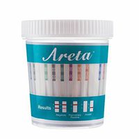 5 Pack Areta 14 Panel Drug Test Cup Kit with Temperature Strip, Instant Testing 14 Drugs Buprenorphine (BUP),THC,OPI 2000, AMP,BAR,BZO,COC,MET,MDMA,MTD,OXY,PCP,PPX,TCA-#ACDOA-1144