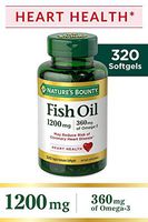 Nature's Bounty Omega-3 Fish Oil, Heart Health, 1200 mg, 320 Rapid Release Softgels