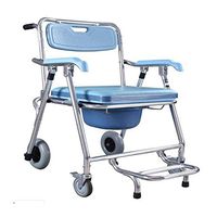 HIZLJJ Bedside Commode - Narrow Folding Bariatric Toilet Seat for Adults, Handicap, Elderly - Fits Most Liner Portable, Lightweight, Wide 3 in 1 Toilet Chair Stool with Lid