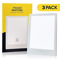 Mood Restore - (3 Pack) 12,000 LUX Light - Happy Sun Light w/Timer, UV-Free w/ 6ft Power Cord UL Listed