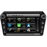 Stinger ELEV8 8" Floating Multimedia Car Stereo with 1024 x 600 HD Display. Apple Car Play, Android Auto, SiriusXM Ready, Bluetooth, TOSLINK Audio Output & HDMI Rear Input, Single/Double DIN Mounting
