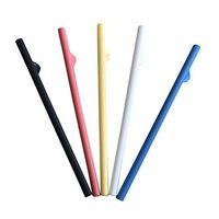 Sanmubo 5 pcs Reusable Detachable Cleaning Straw, Detachable Straw Reusable Straw Plastic Slide-Apart Straw