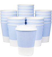 Premium Disposable Coffee Cups With Lids - (90) Durable 12 oz To Go Coffee Cups With Tight Resealable Lids Prevent Leaks! Sturdy, Insulated For Hot Beverages. Will Not Bend With Heat Or Burn Fingers!