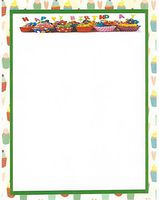 Happy Birthday Cupcakes Stationery Printer Paper 26 Sheets