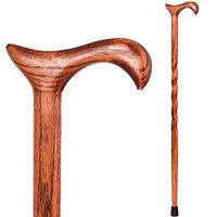 Walking Cane for Men and Women Handcrafted of Lightweight Wood, Red Oak, 40 Inch, Derby