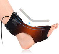 Heated Plantar Fasciitis Night Splint with 3 Level Controller, Heat Therapy Foot Drop Orthotic Brace for Effective Relief Pain from Plantar Fasciitis, Tendon Stretch, Heel Spur Relief, Sprains