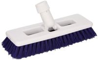 Impact 37000 Plastic Heavy Duty Swivel Scrub Brush, 15/16" Trim, 9" Width, Blue/White (Case of 6)