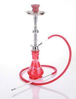 1 hose 21" Hummus Red Hookah Shisha Nargila water glass vase pipes smoke sale