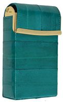 Eel skin Soft Leather Cigarette Case Elegant Pop up Design by Marshal