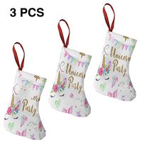 Christmas Tree and Fireplace Decoration Watercolor Unicorn Party Designer for Funny Xmas Party