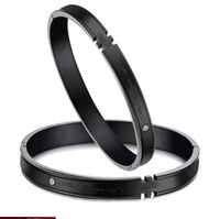 LOVE Beauties Athena Jewelry Titanium Series His or Hers Matching Set Couple Titanium Bangle Bracelet Magnetic Simple Korean Style Anti-Fatigue in a Gift Box (Hers)