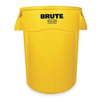 44 gal. Round Yellow Trash Can w/ Handles