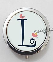 BlackKey Letter L 3-Compartment Decorative Pocket Gift Box Case Organizer for Pill, Color 1 -1390